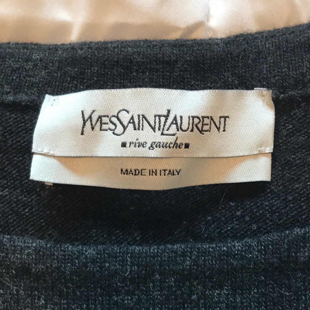 Ysl Couture Cashmere And Wool Top